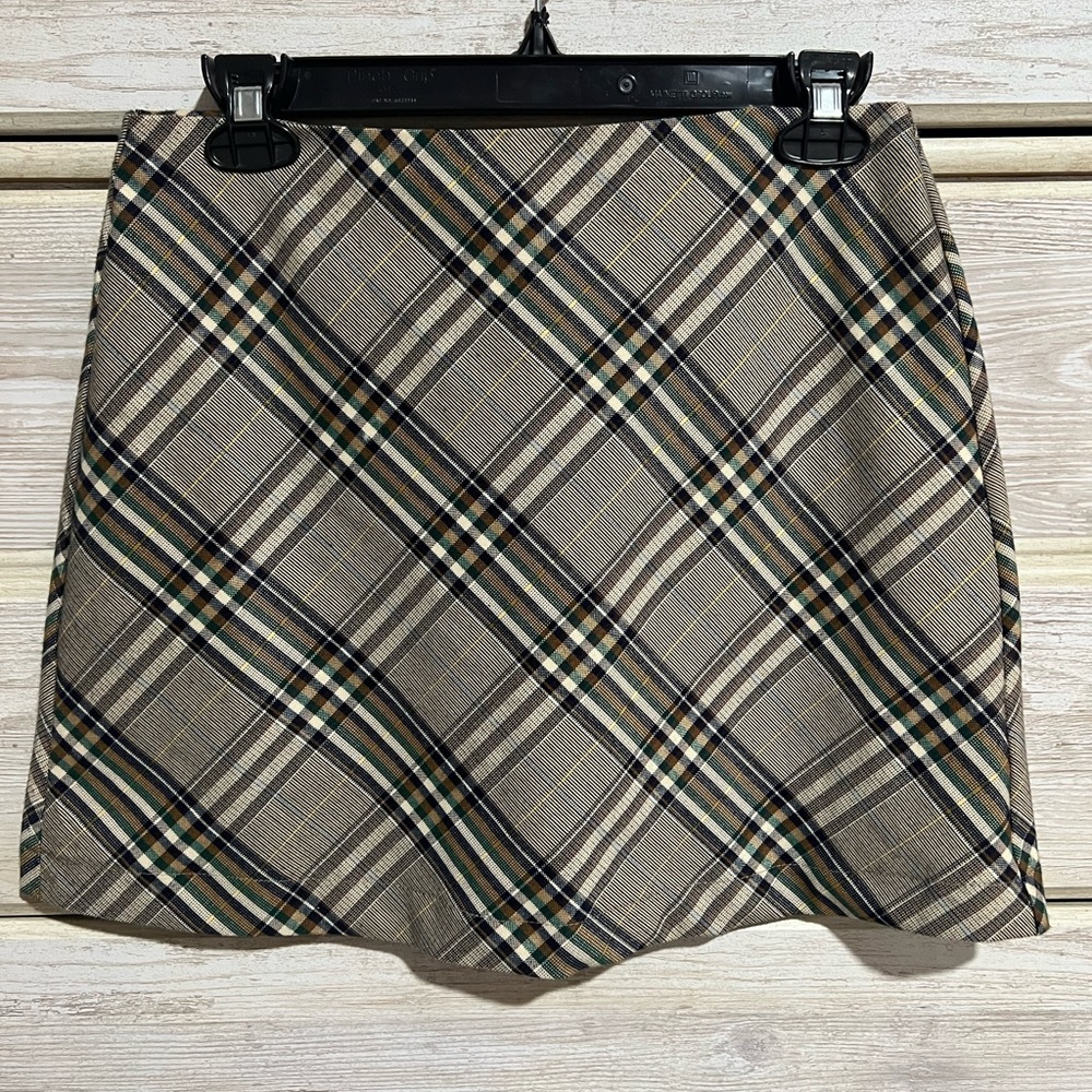 Renamed Plaid Mini Skirt